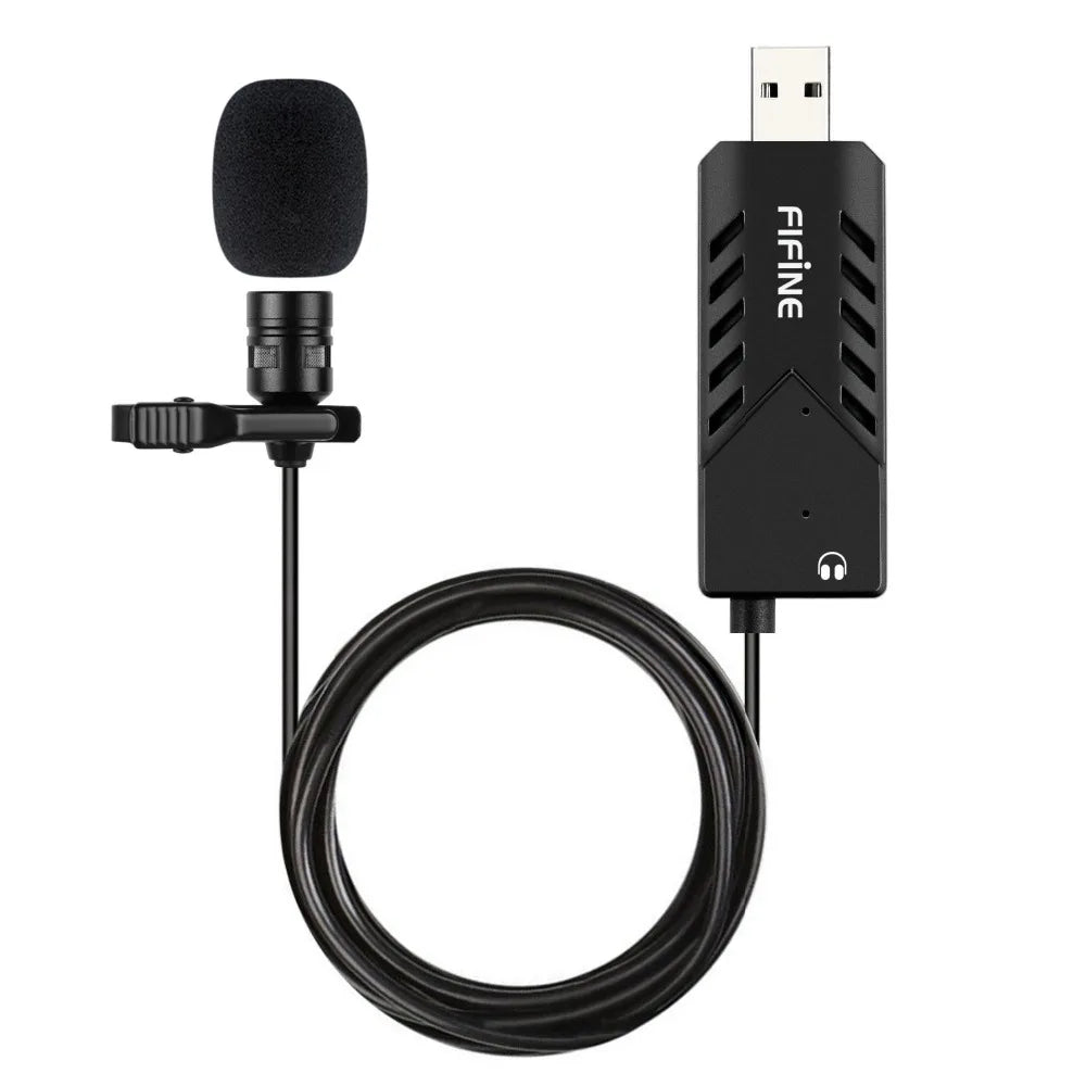 Microfone Lapela FIFINE USB - K053