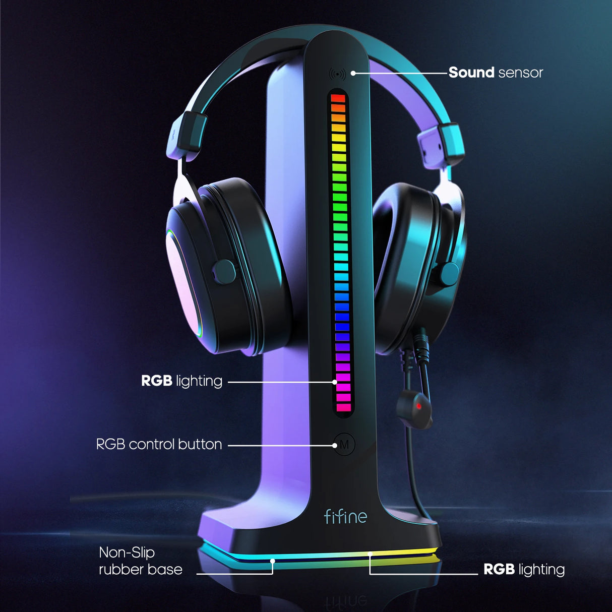 Headphone Stand FIFINE RGB - S3